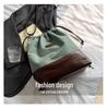 Women's Retro Plaid Hand-Carry Crossbody Commuter Bag, Autumn/Winter Portable Bucket Style