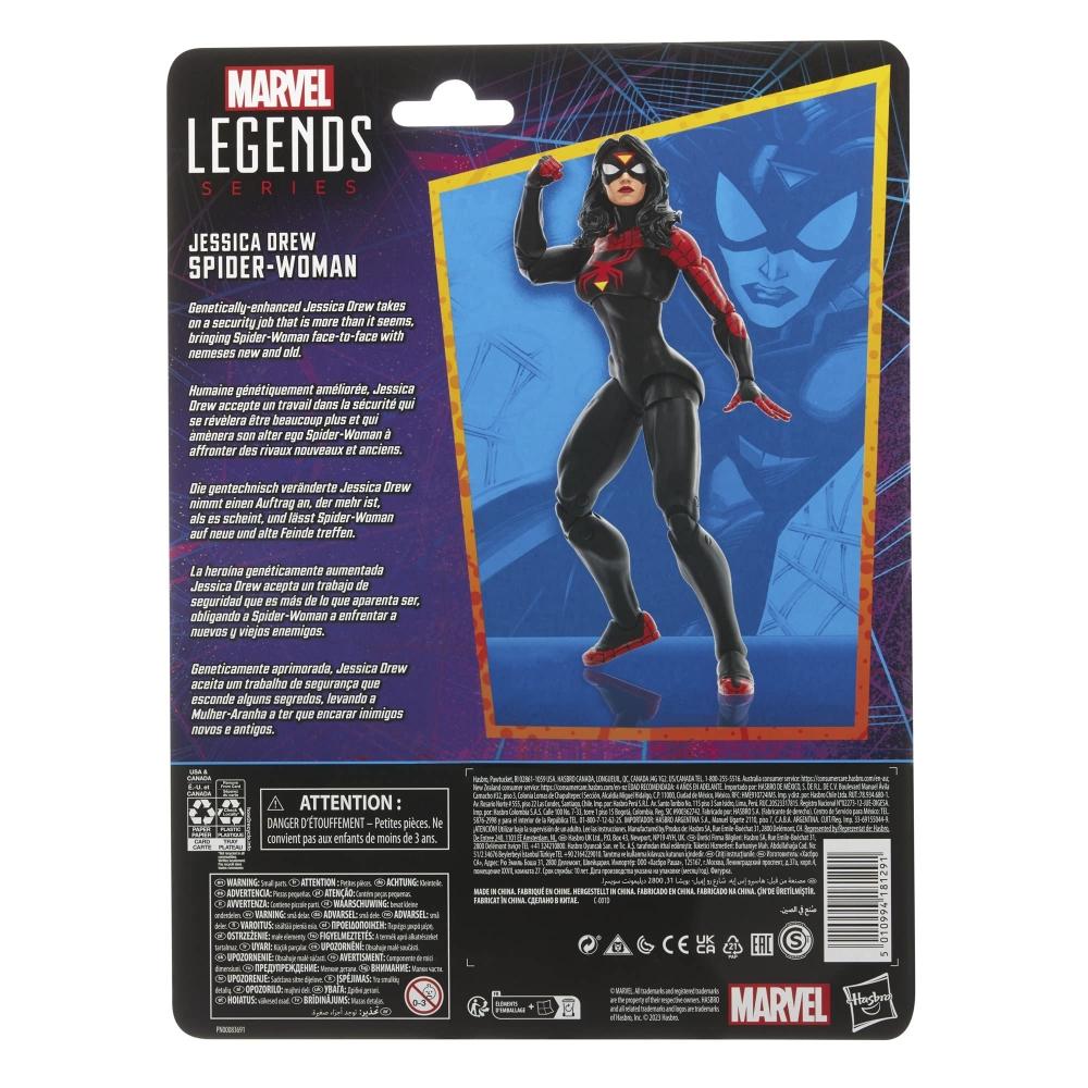 MARVEL Hasbro Marvel Legends Series Jessica Drew Spider-Woman, Spider-Man Legend 6 Inch (15 Cm) Size Action Figure with 2 Accessories F6569 Genuine Pr
