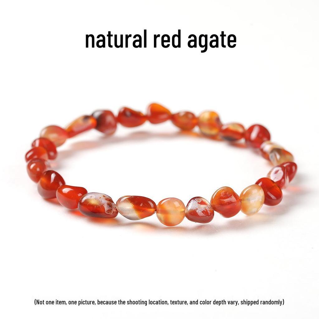 Pulsera Elástica de Chips de Ágata de Siete Colores de Jingdong