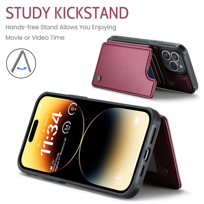 Flip Leather Phone Case For iPhone 17 Pro Max 16E 16 Plus 15 14 13 12 11 X XS XR SE 2022 Samsung S25 FE S24 Ultra S23 S22 S21 Wallet Card Back Cover