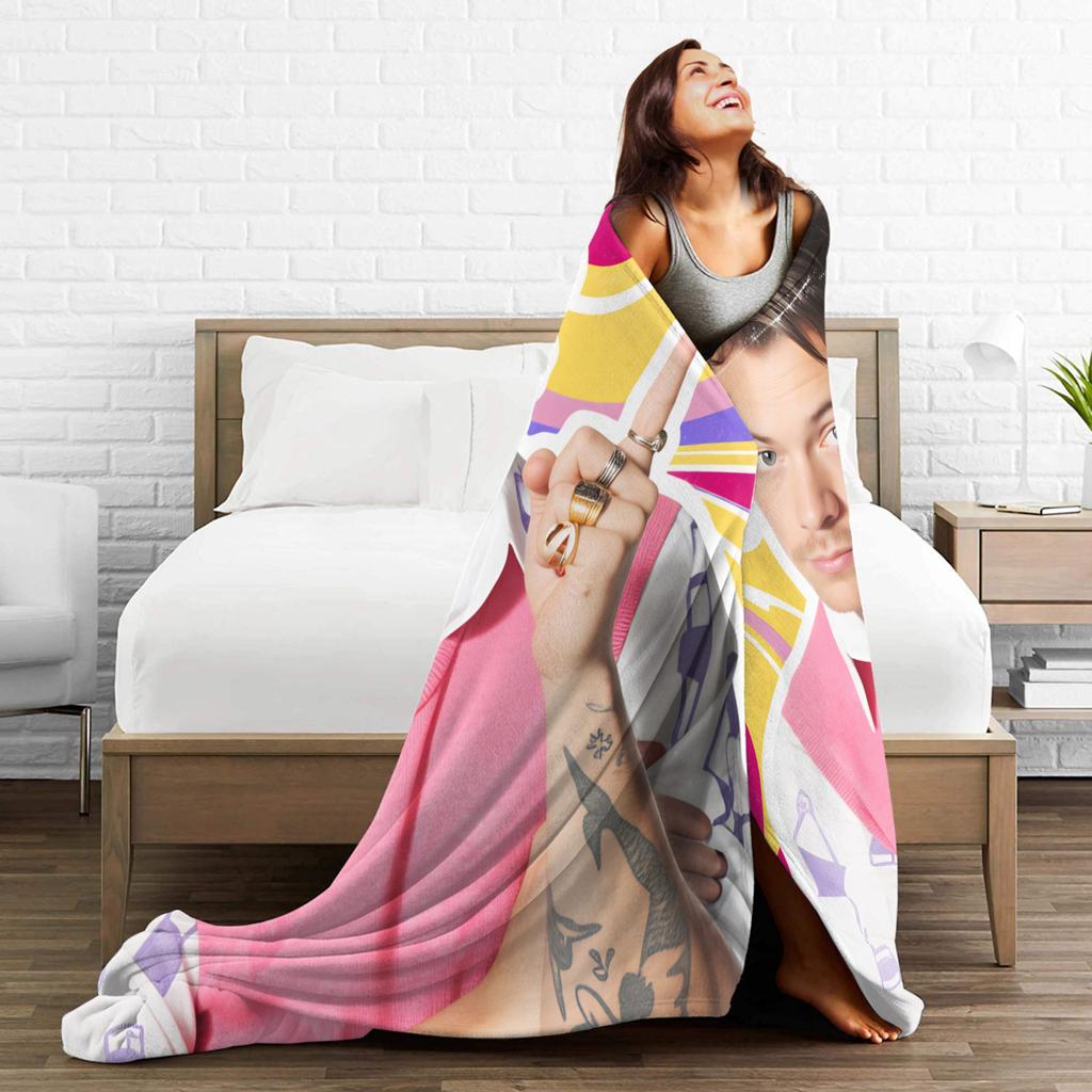 Warm Blankets Decorative Singer H-Harrys S-Styles Bedding Throws Flannel Bedspread For Outdoor Funny Sofa Bed Cover