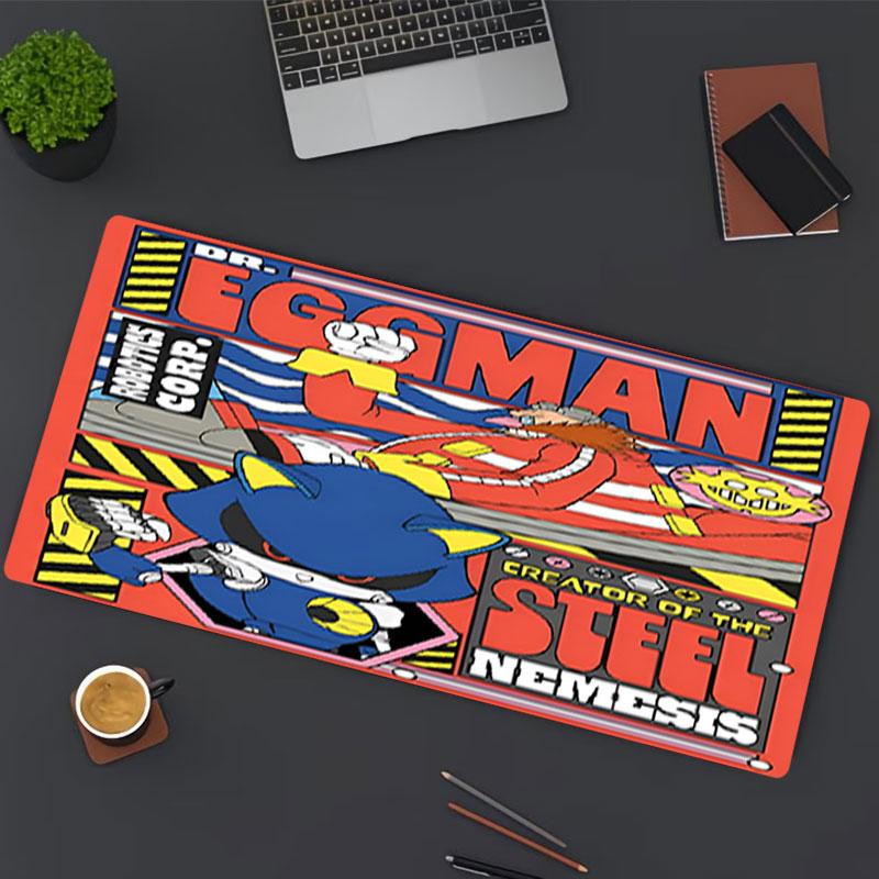 Sonic Print Mouse Pad, for Keyboard Pad Laptop PC Mat for Office Home Use, Desk Decor, Perfect Birthday Gift for Gamers