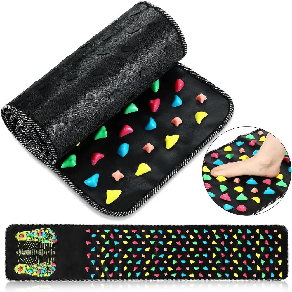 Fingerdruckbrett Fuß Fußmassage-Pad Gesundheitsspaziergang Fußdruckbrett Fußmassage-Pad Imitation Gans Weichstein Straße