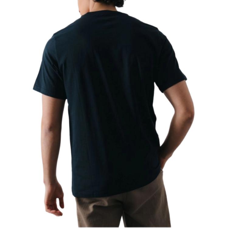 Converse T Shirts Men's Black Crew Neck Moderate Straight Fit 10024590-A02