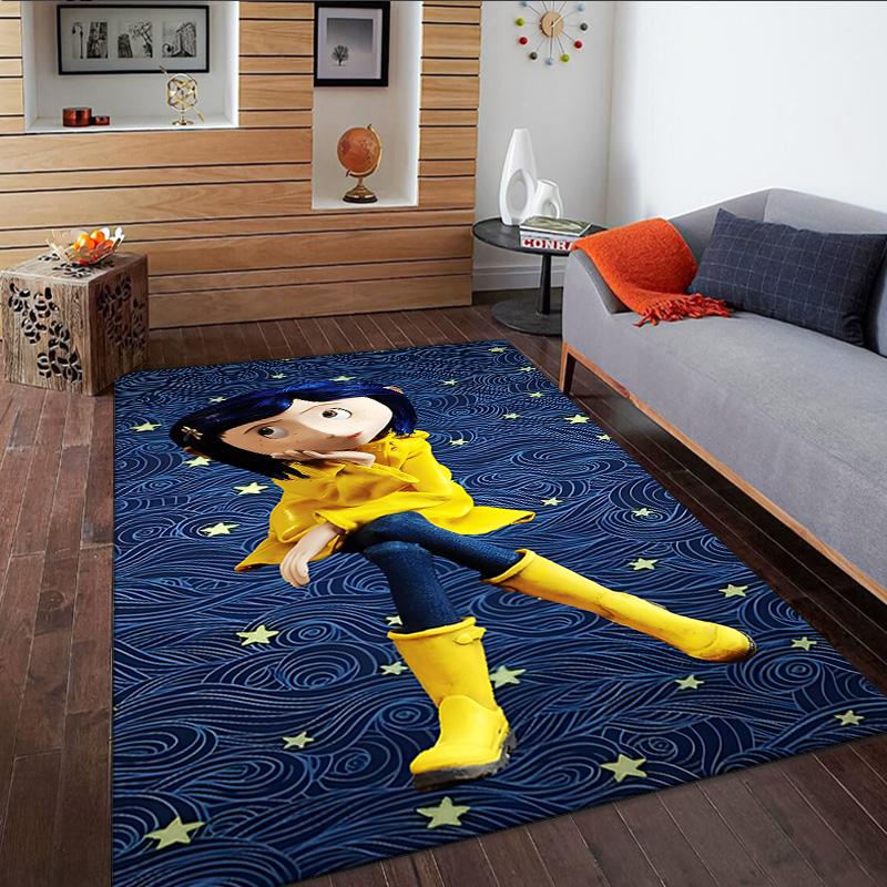 Nighttime Adventure Doll Carpet, Kitchen Rugs, Yoga Mat, Non-Slip Mats, Rug for Bathroom, Living Room bedroom, Camping Rugs Christmas Gift