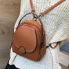 New Trendy Soft Leather Backpack for Women, Multifunctional Backpack, One Bag, Multi-purpose Handbag, Solid Color Small Backpack for Women
