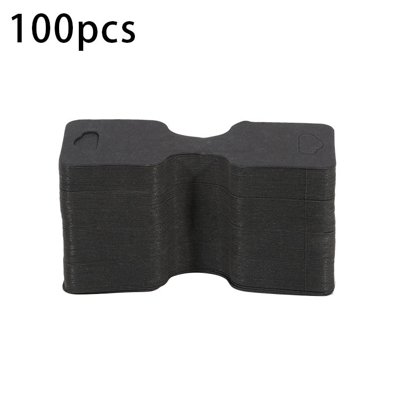 100PCS Sturdy Jewelry Hanging Displays Cards Creative Foldable Jewelry Paper Cards for Necklace Bracelet Earrings Keychain