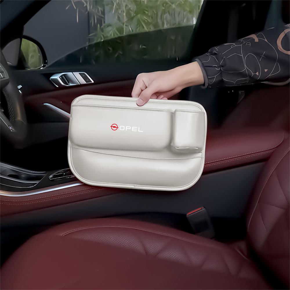 Car Seat Gap Storage Box Crevice Side Organizer With Cup Holder For Opel Zafira B Corsa D Insignia Mokka Regal Car Wheel Hubcap DP2