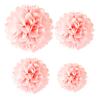 1pcs Set 7.8inch Pink Paper Flower Balls Paper For Birthday Party Pom Pom Paper Balls Hanging Flowers Pom Pom Paper