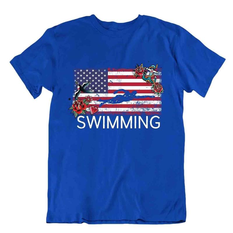 Usa Swimming T SHIRT Elegant Sports TEE Sporting Hobby SHIRT