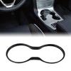Stylish Carbon Fiber Cup Holder Trim For Guide 2017 Auto Cup Holder Decorative Cover Car Interior Accessories ABS