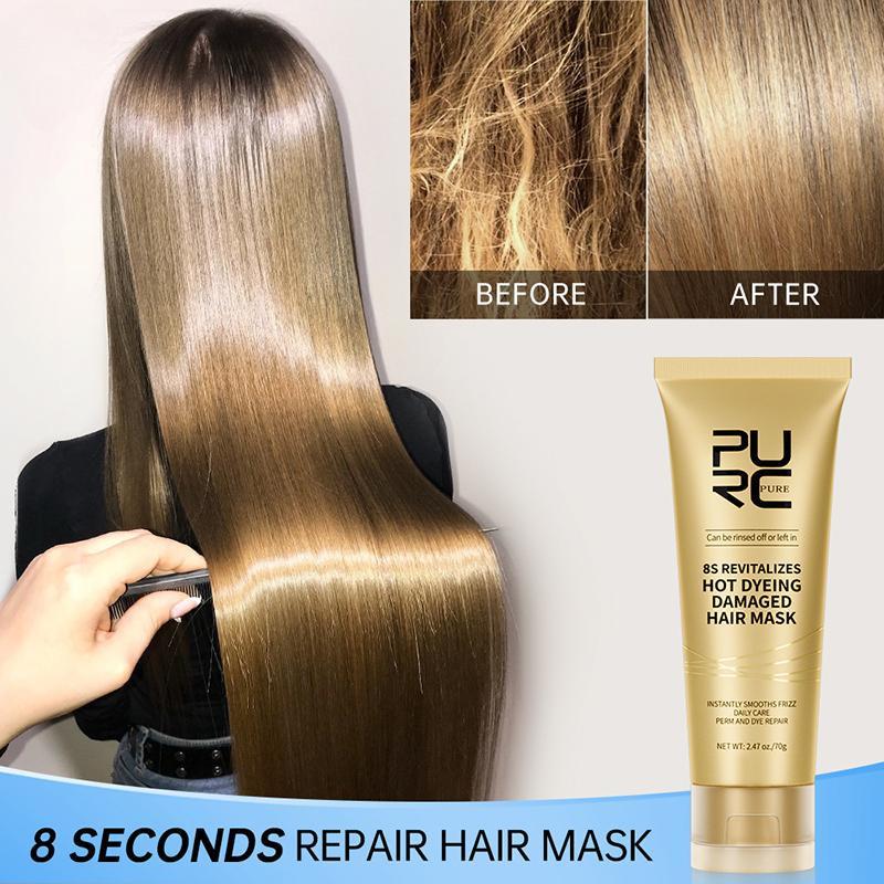 8 Seconds Hair Mask Professional Keratin Treatment Cream Smoothing Soft Repair Perms Dyes Damaged Frizz Hair Care Products