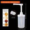1Pcs Kitchen Honey Container 5-30Cc Liquid Dispenser With Scale Coffee Syrup Bee Drip Bottle With Hydraulic Pump And Nozzle Head