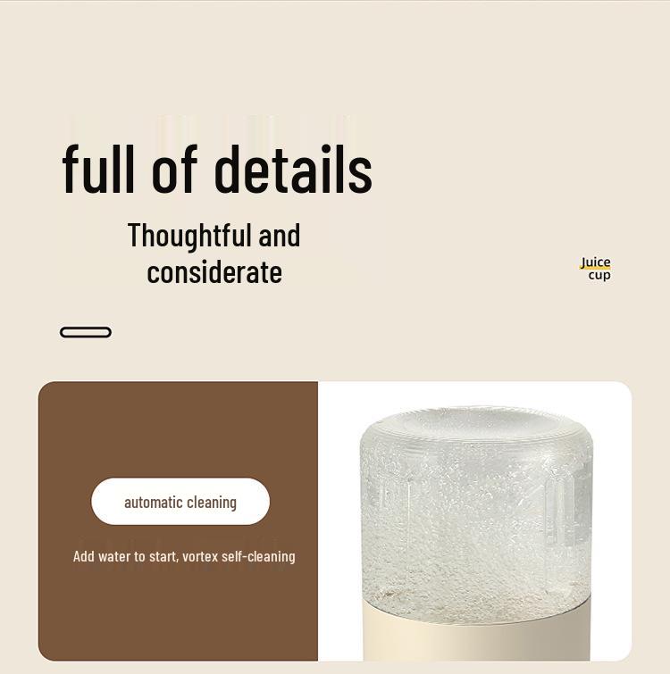 Juicer Cup: Large Capacity, Wireless, Portable, Multifunctional Ice-Crushing Fresh Juice Maker