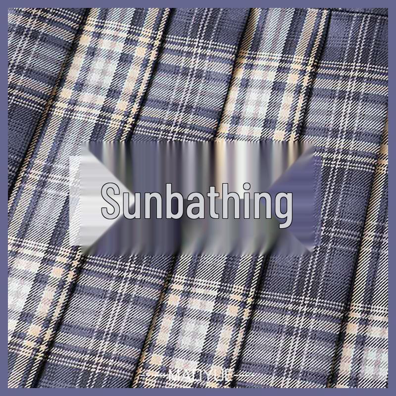 Authentic Japanese JK Plaid Mid-Length Student Uniform Set with Pleated Sailor Skirt