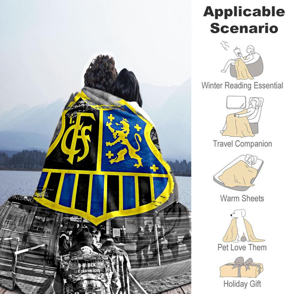 Fc Saarbrcken Blanket, High quality Comfortable for All Seasons, Home Decor, Warmth and Comfort