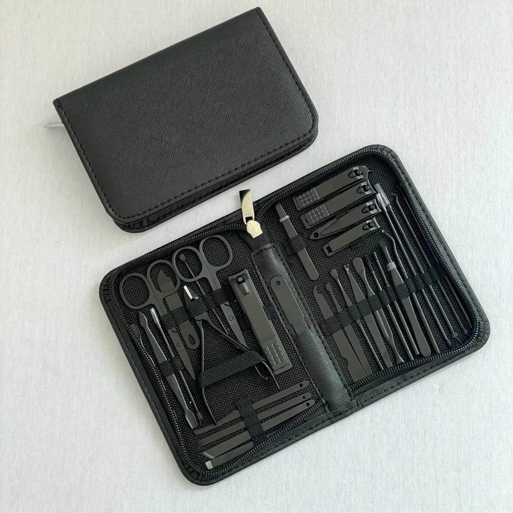 32pcs Stainless Steel Nail Clippers Kit with Storage Case Pedicure Kit Nail Grooming Kit  Home