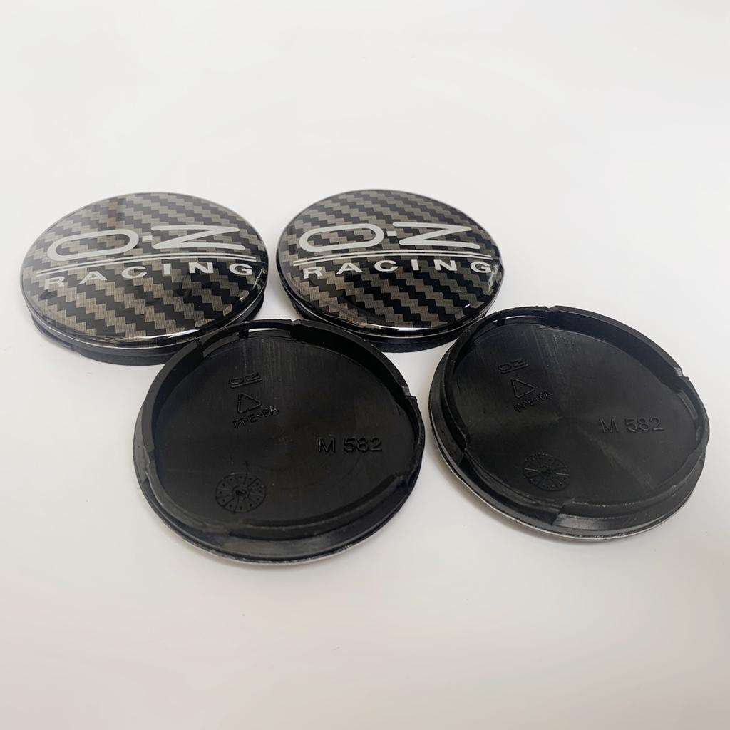 ASL1 4PCS/lot Carbon Fiber 55MM OZ Racing Car Wheel Center Hub Caps  Wheel Rim Center Hub Cap Cover M582