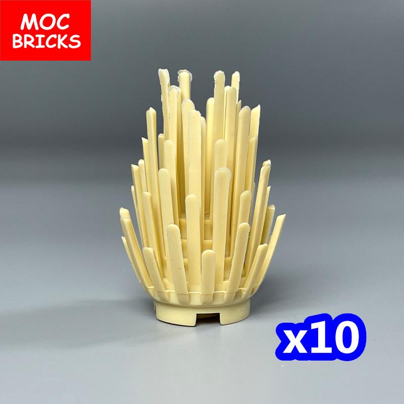 Non-Toxic Moc Bricks Bush Shrubbery City House Accessories Plant Tree Pine Shrub Assembled Particles Children'S Dolls Kids Toys