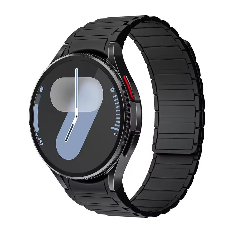 Magnetic Silicone  Band For Samsung Watch Galaxy 7 6 5 4 44mm 40mm 4/6 Classic 43mm 47mm 42 46mm 5Pro 45mm No Gaps 20mm Strap