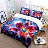 Vivid Floral Cosmic Design Suite  Kid'S And Adults' Bedroom Decor, Exquisite Three-Piece Bedding Set Gift