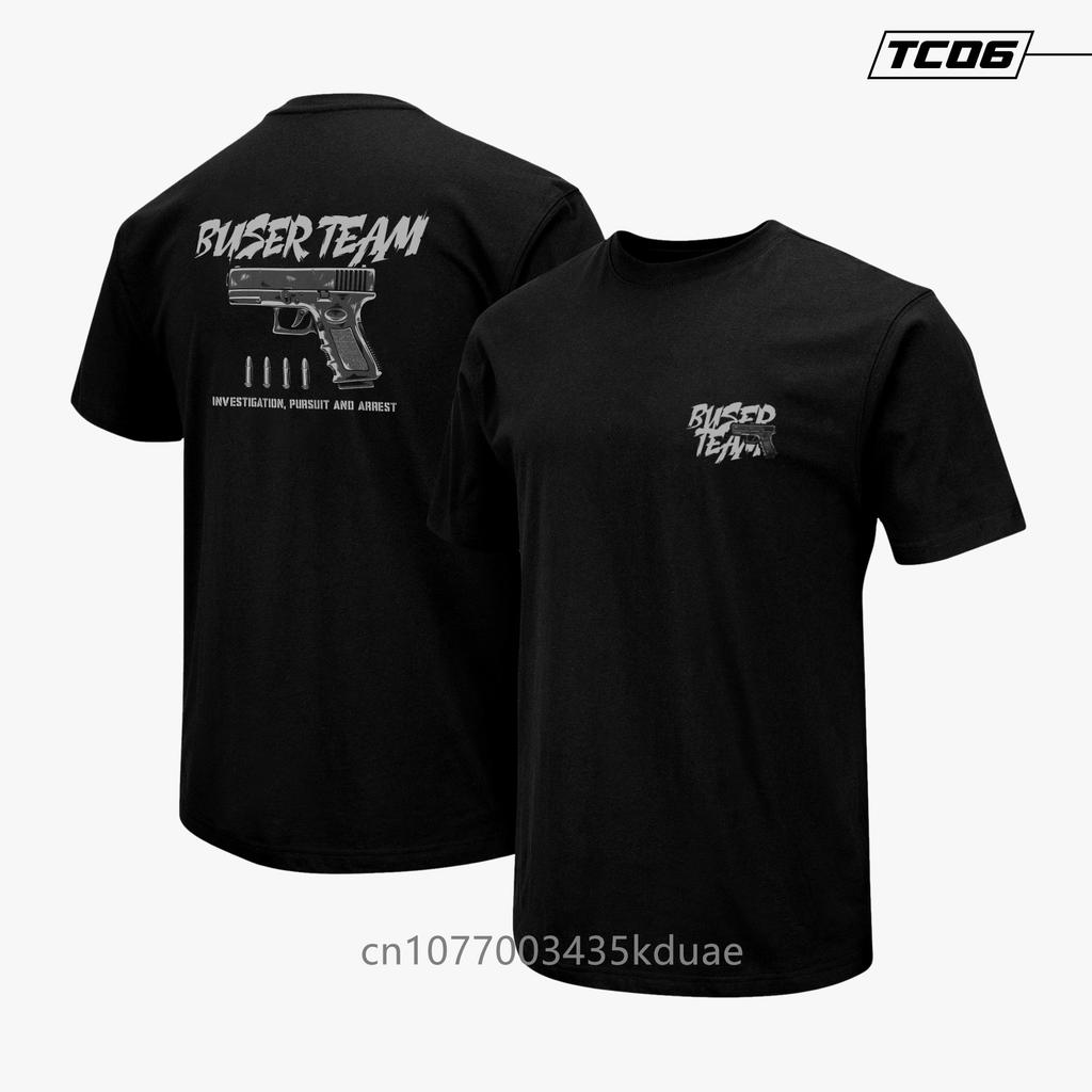 AUG Pánské taktické tričko s potiskem Outdoorový sportovní top s krátkým rukávem a kulatým výstřihem Bavlněná trička Letní ležérní oblečení Pánské tričko