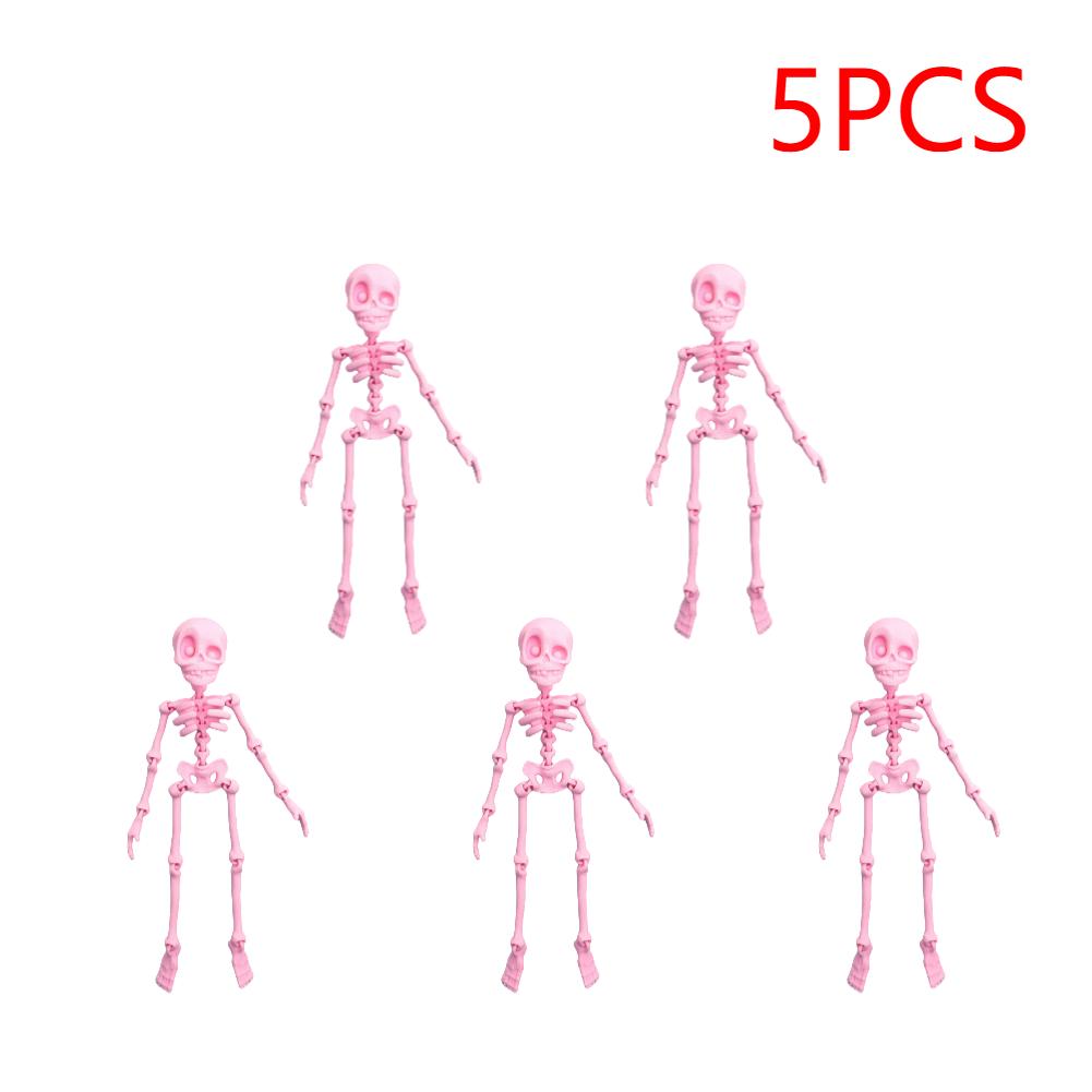 2/5PCS Skeleton Fridge Magnets 3D Printed Magnetic Skull Fridge Magnets Skull Fridge Kitchen OfficeHalloween Funny Decoration