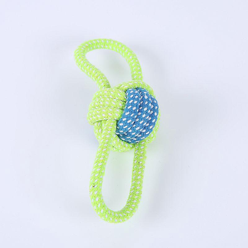 Durable Cotton Rope Pet Toy Set: Teething & Knotted Ball Toys for Cats and Dogs