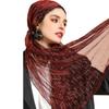 Women's Hijab Muslim Headscarf Easy Wearing Headwrap Scarf for Busy Modern Lady Girls Large Rectangle Neckerchief