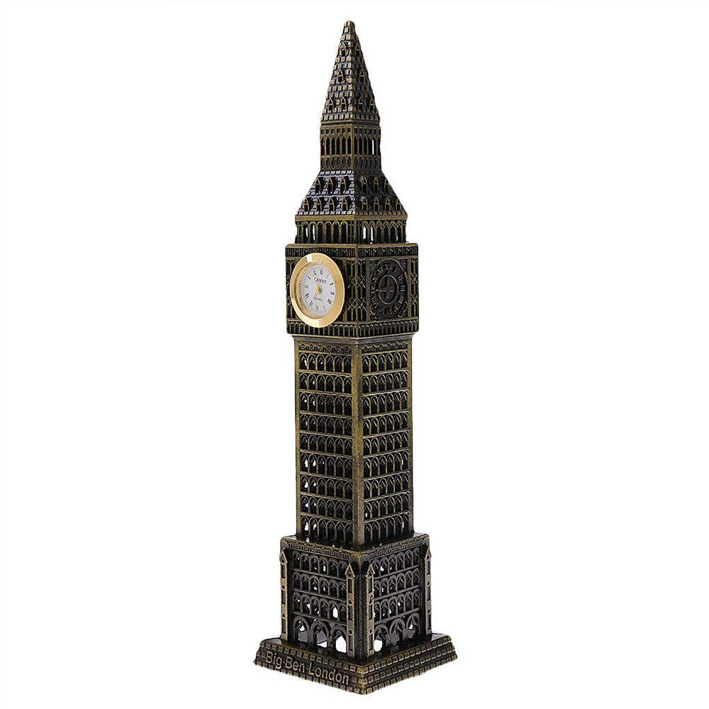 Metal Souvenir Home Crafts Big Ben Tower Sculpture Big Ben Model Desktop Ornament Home Decoration