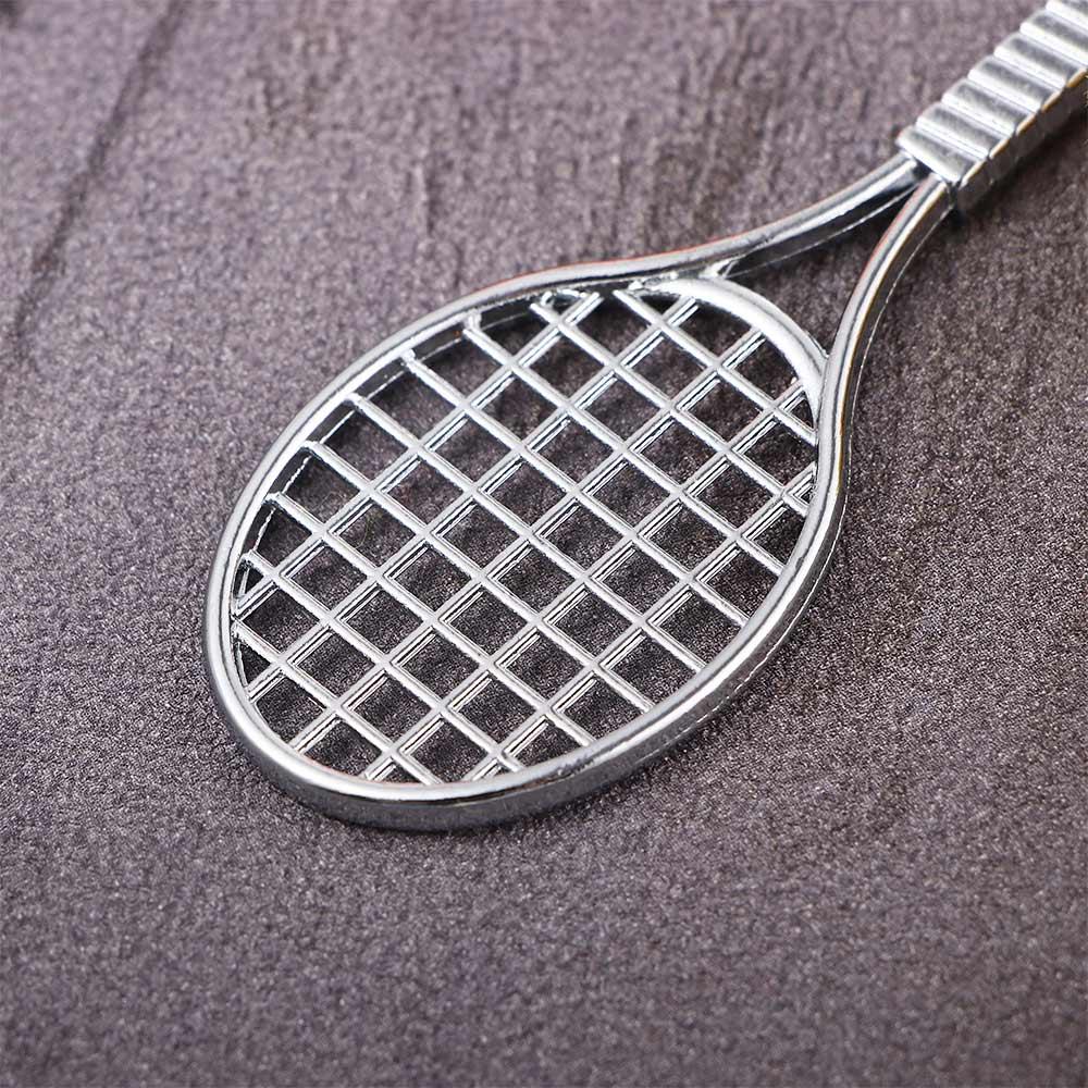 Car Key Chain 6 Color Pendant Sports Key Chain Tennis Racket Keychain Mini Keychain Tennis Ball