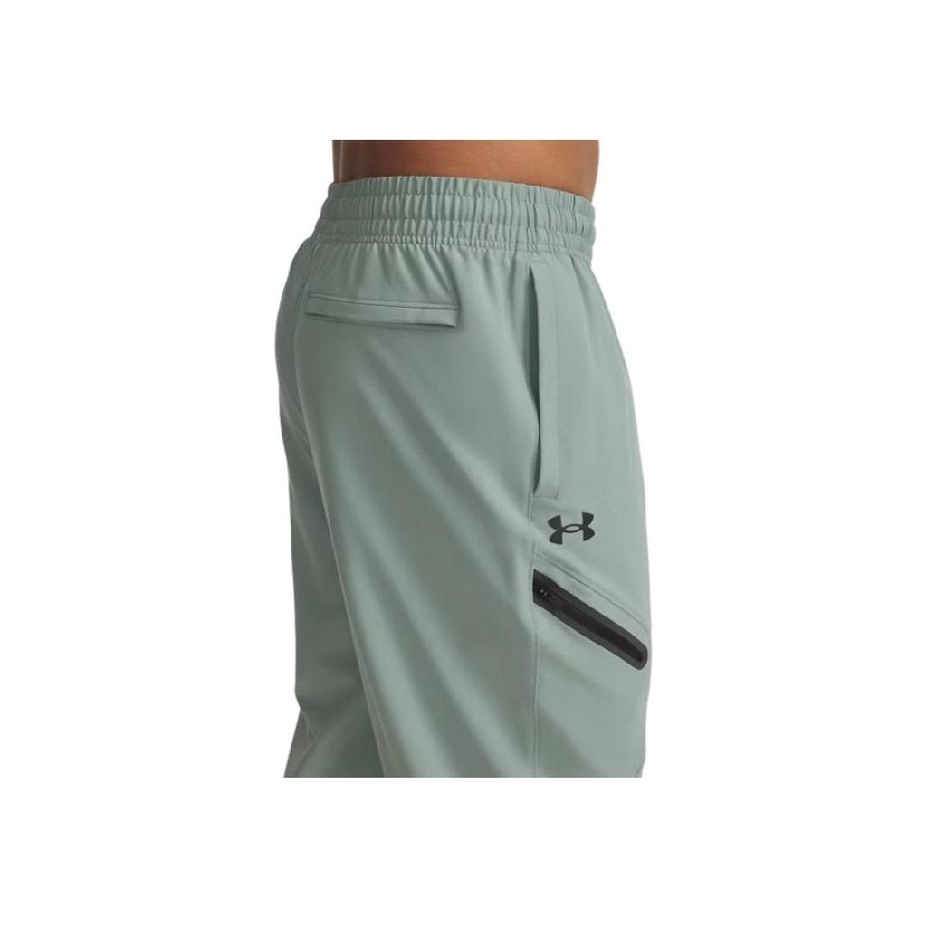 Under Armour Unstoppable Comfortable Casual Simple Versatile Knitted Sports Pants Men Bottoms Green 1388823-348