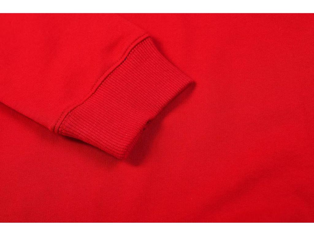 Unisex Pure Cotton Long-Sleeve Thin Autumn Casual Polo Hoodie - Solid Color