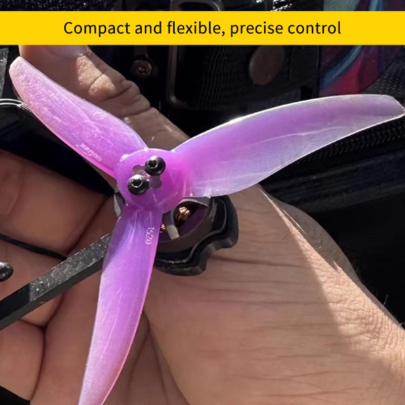 4Pcs 3630 3.6X3X3 3-Blade Pc Propeller 2 Positive + 2 Negative For Fpv Freestyle 3.5Inch Drone Propellers