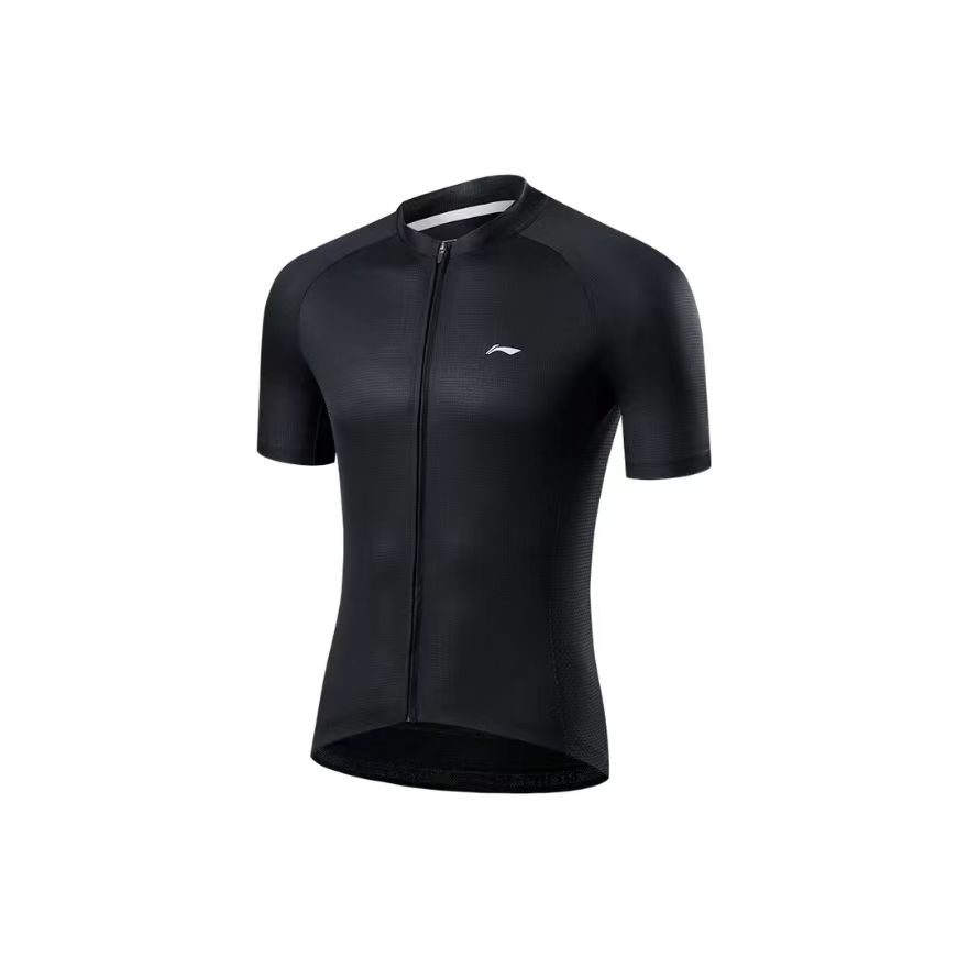 Li Ning Moisture Wicking Cycling Short Sleeve Fitness Shirt Men Tops Black LCTY045