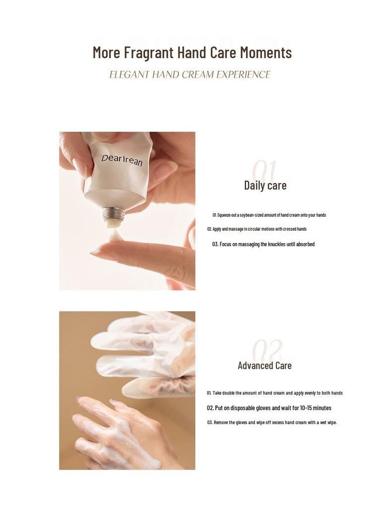 Irene Fragrance Whitening Hand Cream: Anti-Wrinkle, Moisturizing, Long-Lasting Scent for Women - Perfect for Autumn and Winter Care