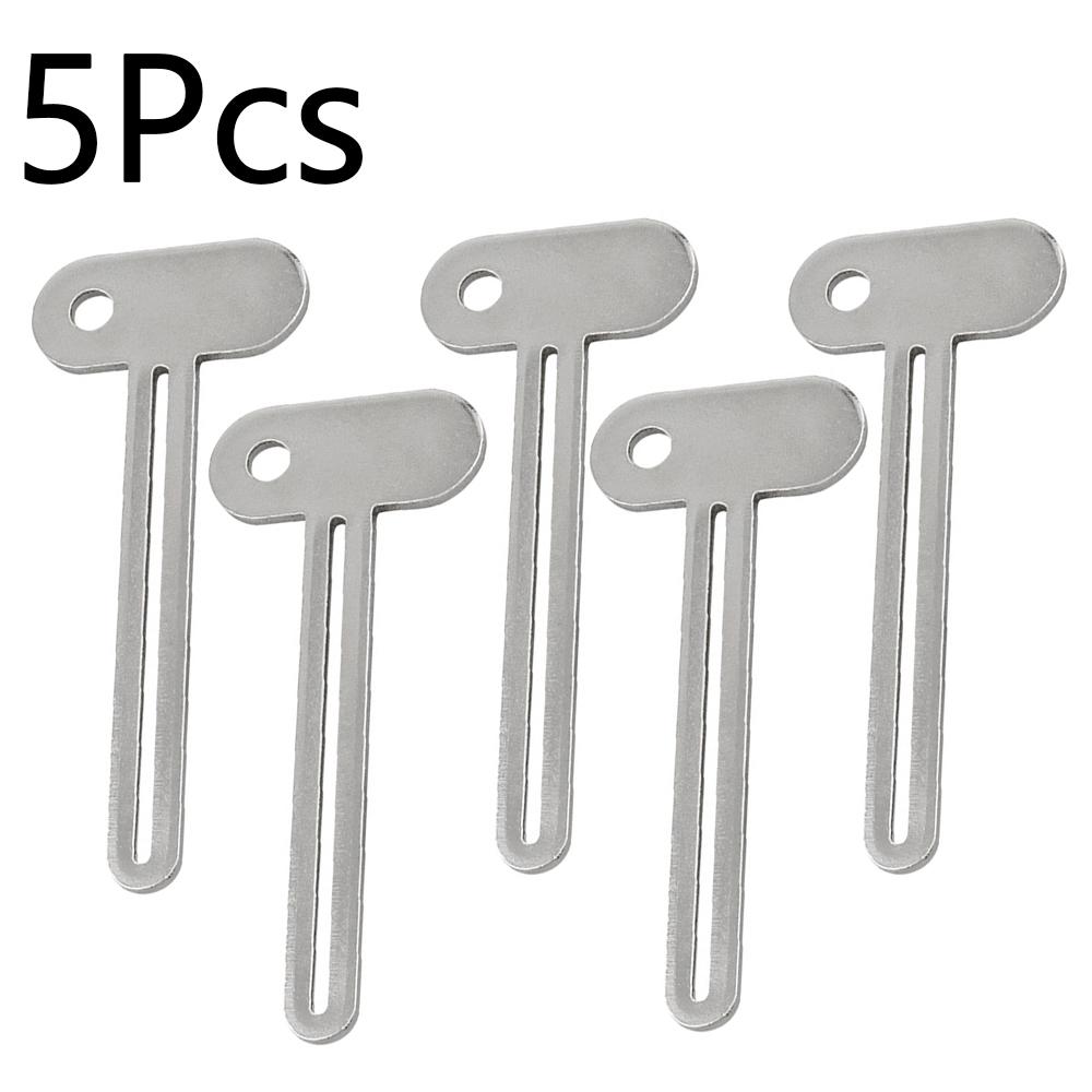 Silver Key-Shaped Tube Squeezer Tool for Toothpaste and Creams Squeezer Hand Cream Face Cleanser Toothpaste Bathroom Accessories