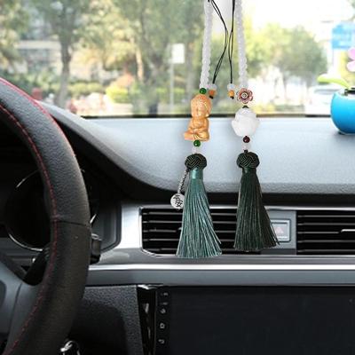 Mirror Hanging Accessories Bodhi Buddha Statue Pendant Lotus Car Decor