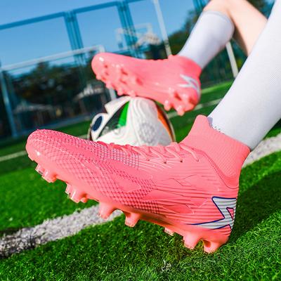 Rubber Sole Sports Footwear And Bag Accessories  Hombre High Top Football Boots Men's Summer Training Competition Shoes