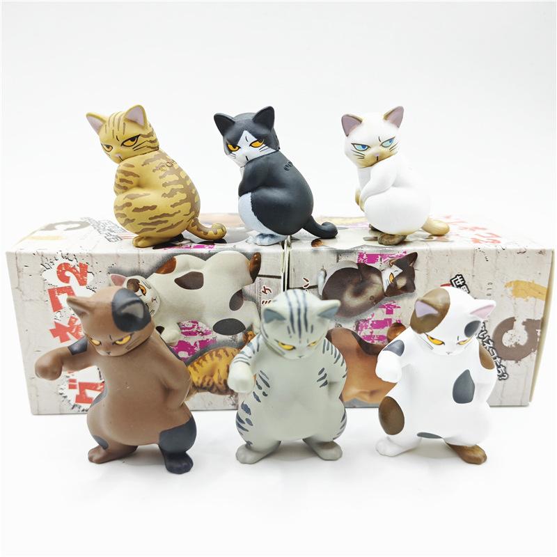 

Hostile Bad Cat Series Two Blind Box Ruthless Crouching Calico Cat Pvc Collectible Figure