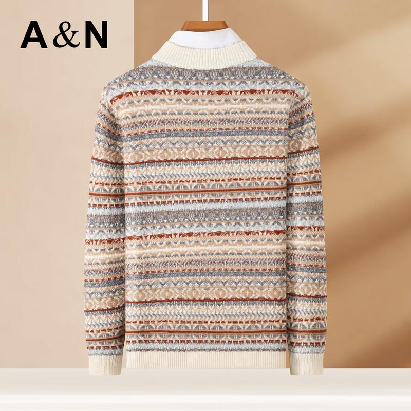 Antonio Men s Thick 100% Wool Business Casual Round Neck Sweater 2XL