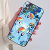 Cartoon My Little P-Ponys Phone Case For Samsung S25,S24,S21,S22,S23,S30,Ultra,S20,Plus,Fe,Lite,Note,10,Black Cover