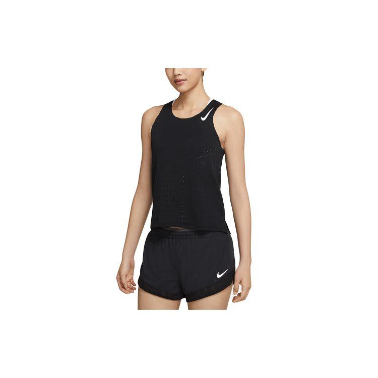 Nike Running Tank Tops Women's Black Moderate Racerback CZ9386-010