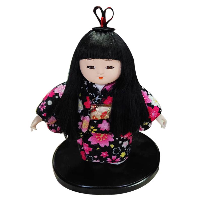Retro Japanese geisha Doll Action figures Kimono Statue Figurines Ornaments for Home Room Hotel Desk Cabinets Decor Crafts Gift