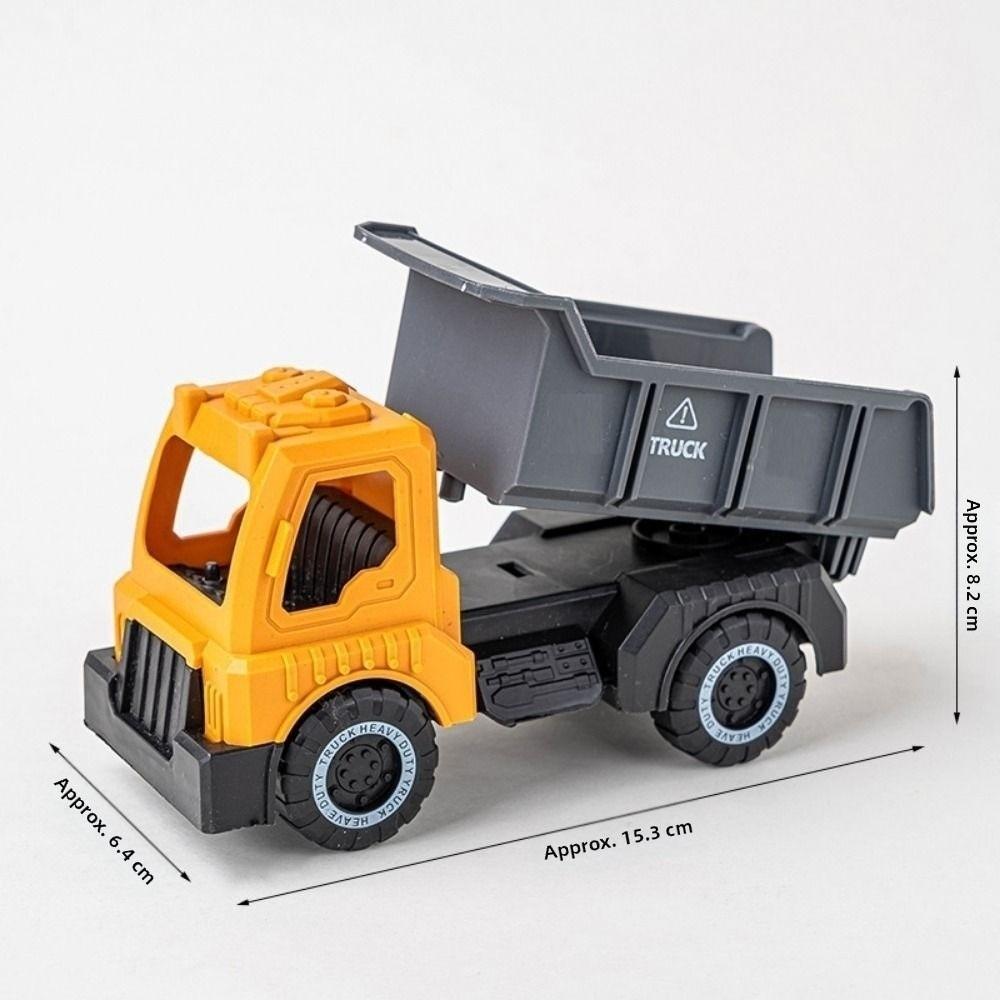Plastic Tractor Excavator Bulldozer Drop Resistant Simulation Diecast Crane Truck Model  for Boys