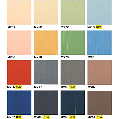 Toli Machiko V PVC Tiles, Case of 50, KT P-Tiles, 303mm x 303mm, Standard Composition Vinyl Floor Tile (MV70)