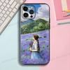 A Story Illustration Black Phone Case For IPhone 17 16 15 14 13 12 13 12 11 Pro Max Plus XS XR Silicone Soft Back Cover