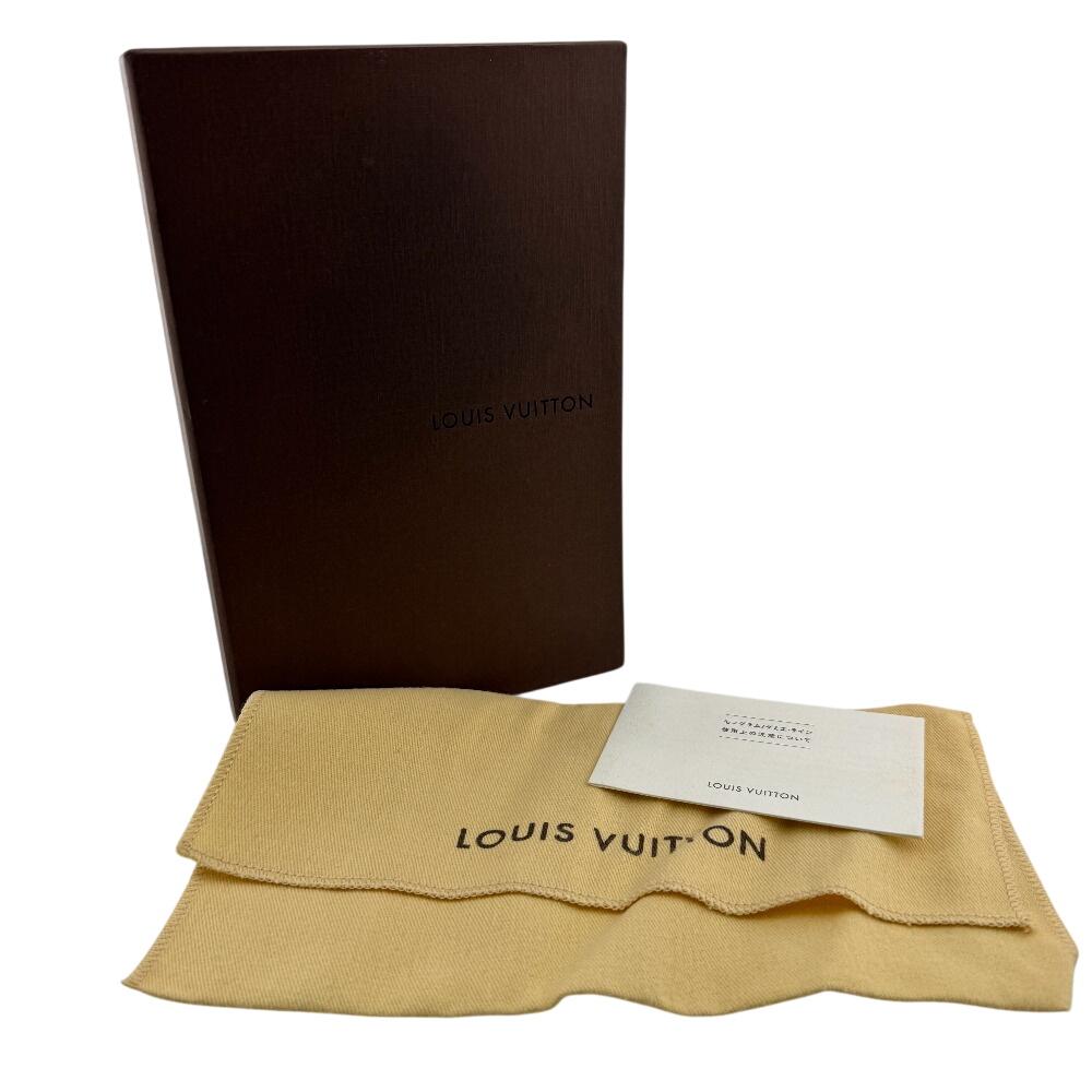 LOUIS VUITTON Monogram mat leather Portefeiulle Sarah Purse beige leather Used