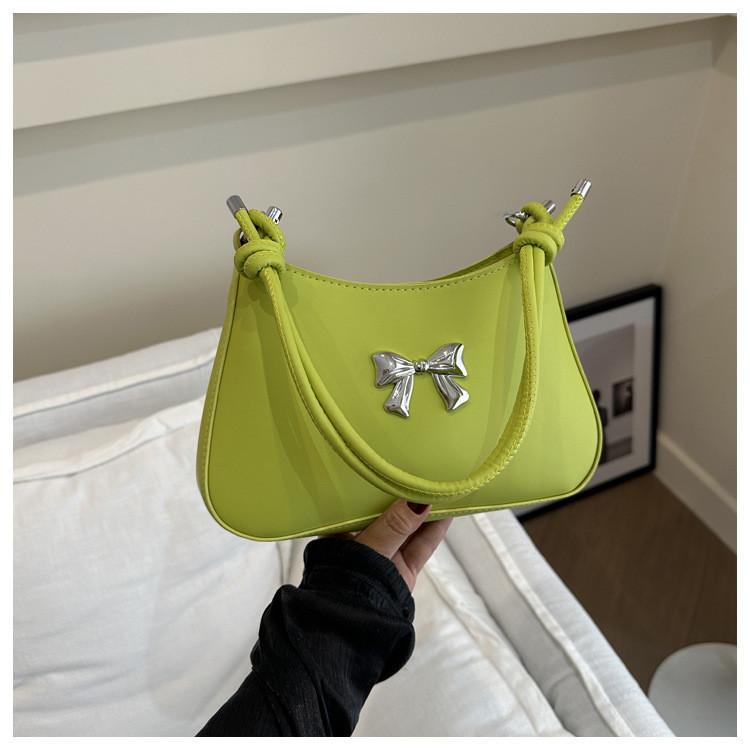2024 New Style Women's Handbag Street Fashion Chain Crossbody Bag With Butterfly Knot Unique Personality Shoulder Bag