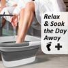 Sturdy And Durable Plastic Foot Bath And Foot Massager Foot Bucket, Great For Removing Dead/Old Skin